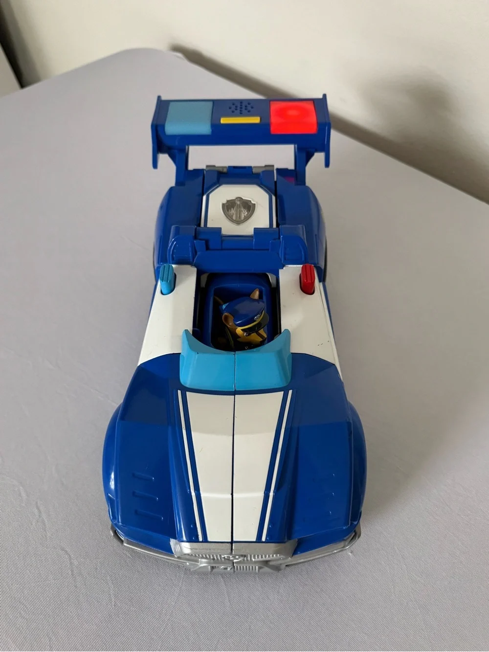 Paw Patrol Chase 2-In-1 Transforming Movie City Cruiser WORKS w/ Discs